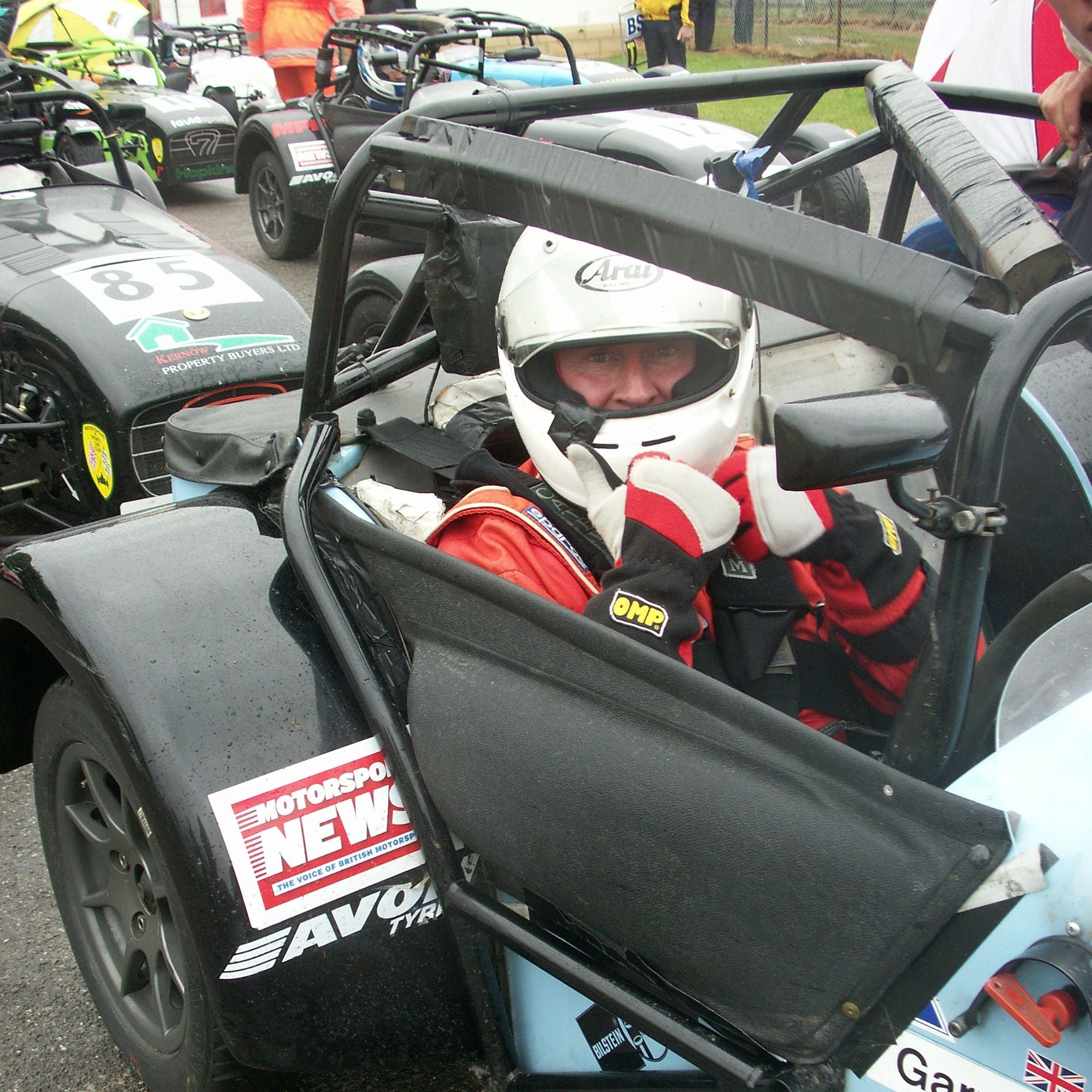 Chris Bialan in Piranha motorsports race car